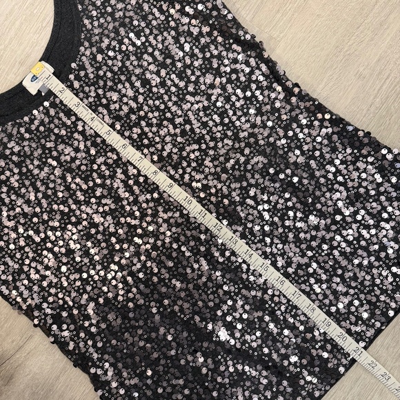 Old Navy Gray Sequin Front Tank Top Size XL - Picture 8 of 13